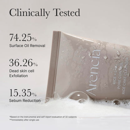 ARENCIA Rice Cake Cleanser Duo – Green Tea LHA + Rice LHA Cleansers 🌿✨ - Lahab Beauty | لهب بيوتي