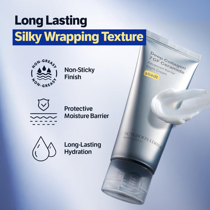 SUNGBOON EDITOR Deep Collagen 7GF Ceramide Advanced Barrier Night Cream 50ml - Lahab Beauty | لهب بيوتي