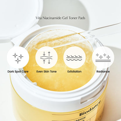 [Biodance] Vita Niacinamide Gel Toner Pads (60 pads) - Lahab Beauty | لهب بيوتي