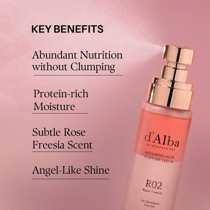 d'Alba Piedmont Italian White Travel Professional Hair Repair Aromatic Serum 50ML - Lahab Beauty | لهب بيوتي