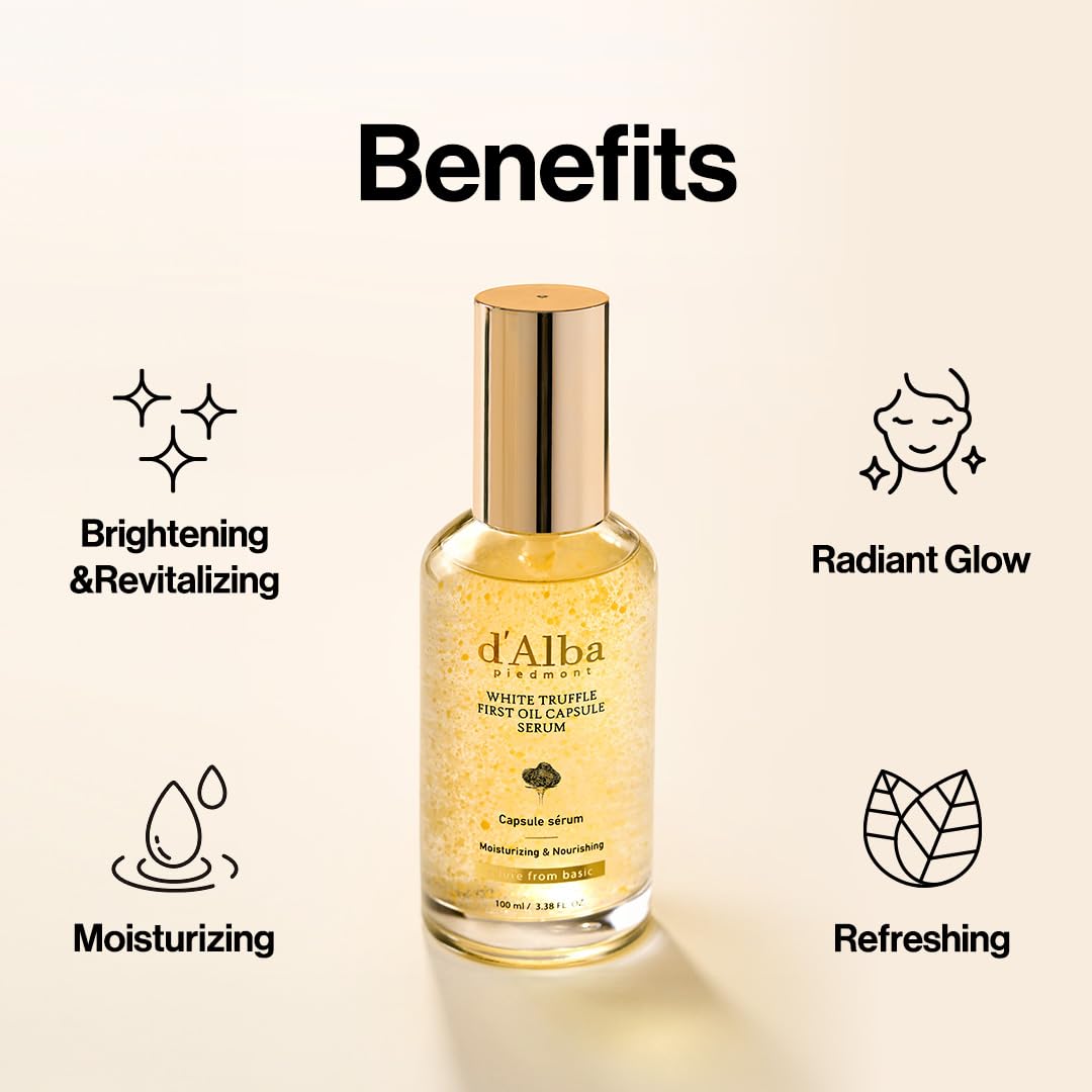 d'alba Piedmont White Truffle Oil Capsule Serum - Lahab Beauty | لهب بيوتي