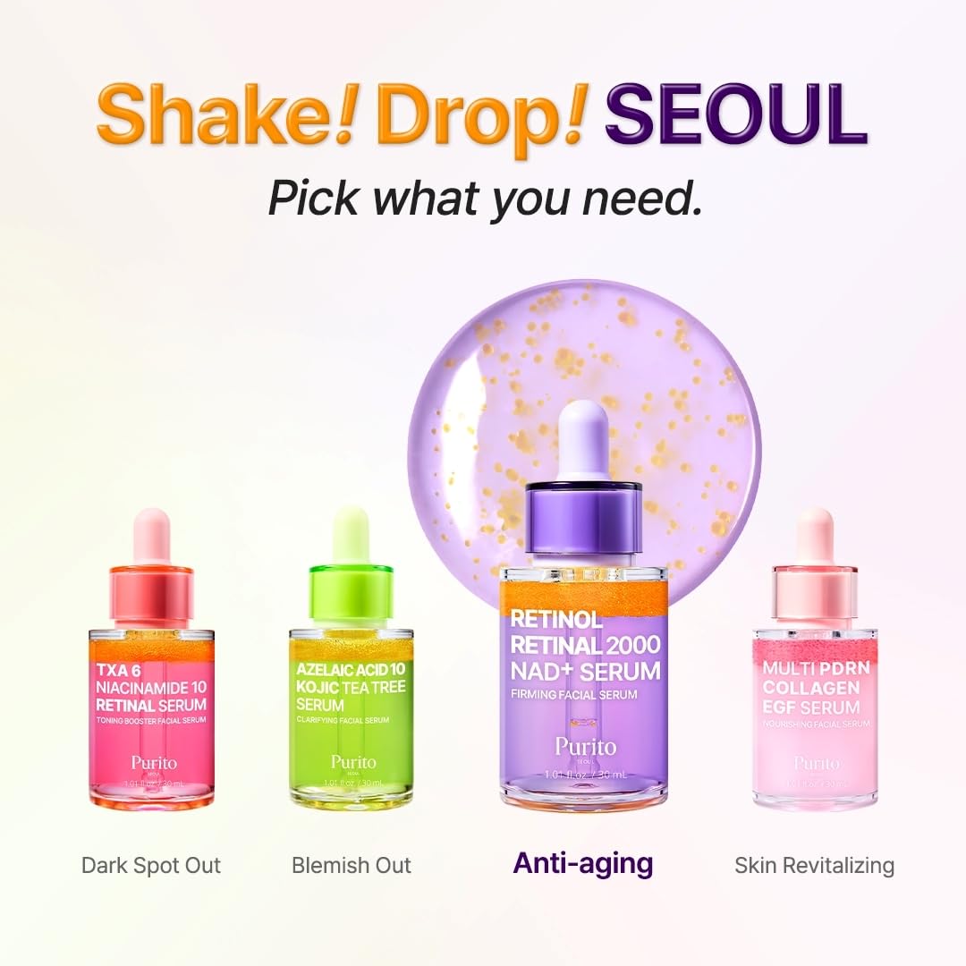 Purito Seoul Retinol Retinal 2000 NAD+ Serum 30ml - Lahab Beauty | لهب بيوتي