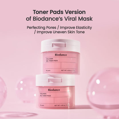 [Biodance] Collagen Gel Toner Pads (60 pads) - Lahab Beauty | لهب بيوتي
