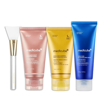 Medicube Pore & Glow K-Viral Mask Set ✨💙💛💗 - Lahab Beauty | لهب بيوتي