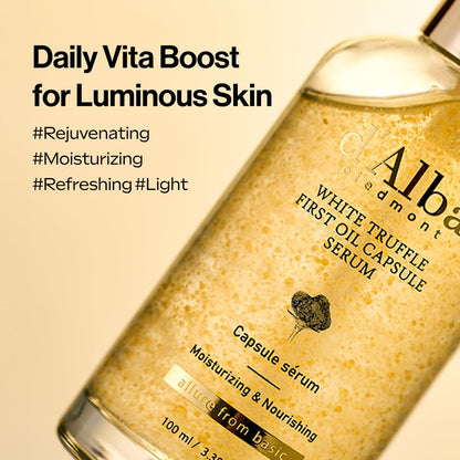 d'alba Piedmont White Truffle Oil Capsule Serum - Lahab Beauty | لهب بيوتي