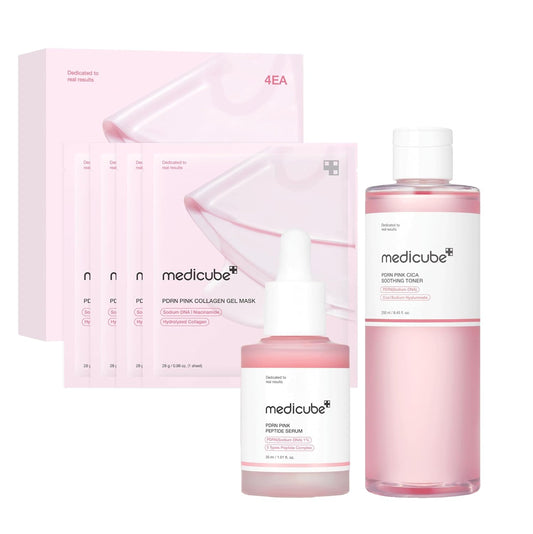 Medicube PDRN Pink Trio Set - Lahab Beauty | لهب بيوتي