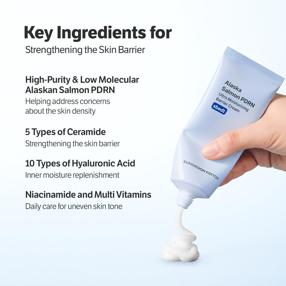 SUNGBOON EDITOR Alaska Salmon PDRN Ultra Moisturizing Barrier Cream 50ml - Lahab Beauty | لهب بيوتي