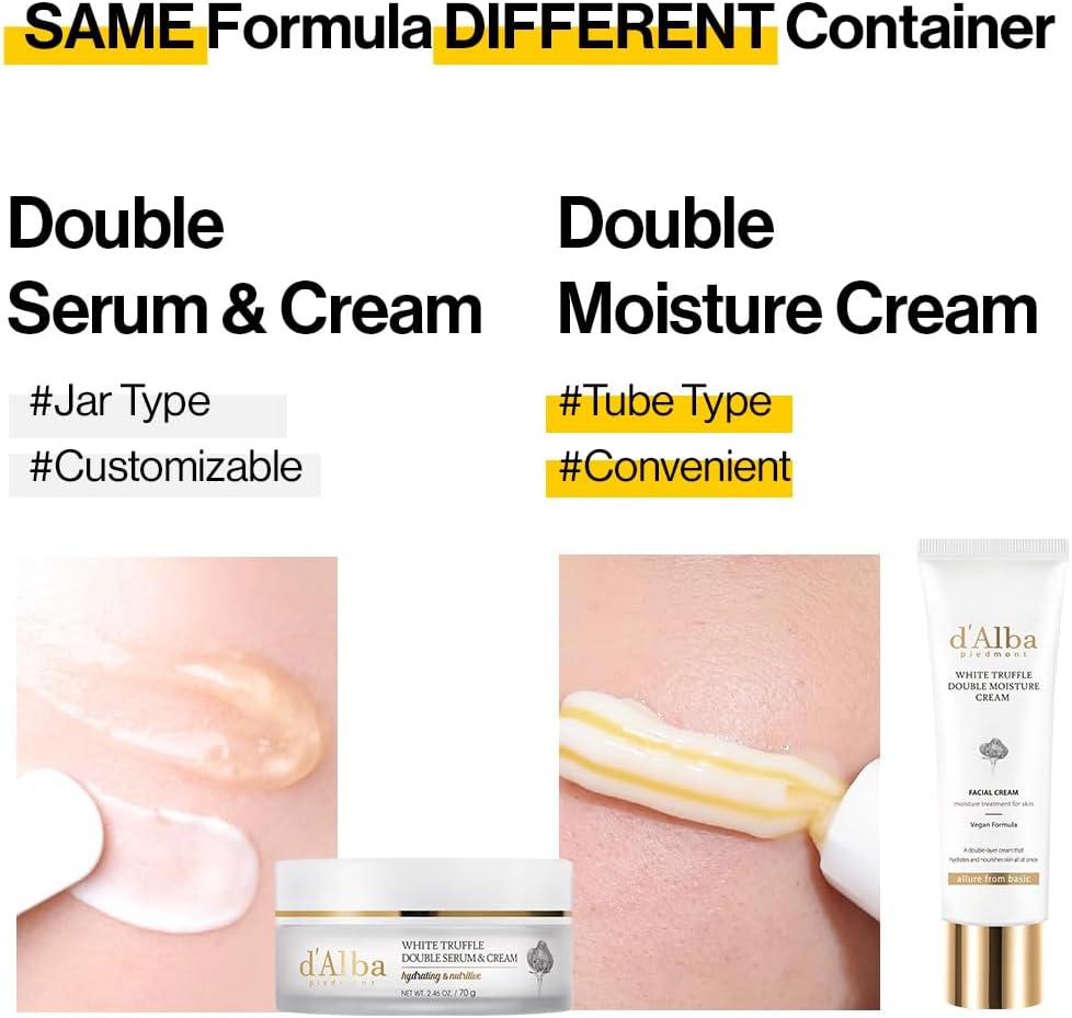 d’Alba Piedmont Italian White Truffle Double Moisture Cream (Tube, 60ml) - Lahab Beauty | لهب بيوتي