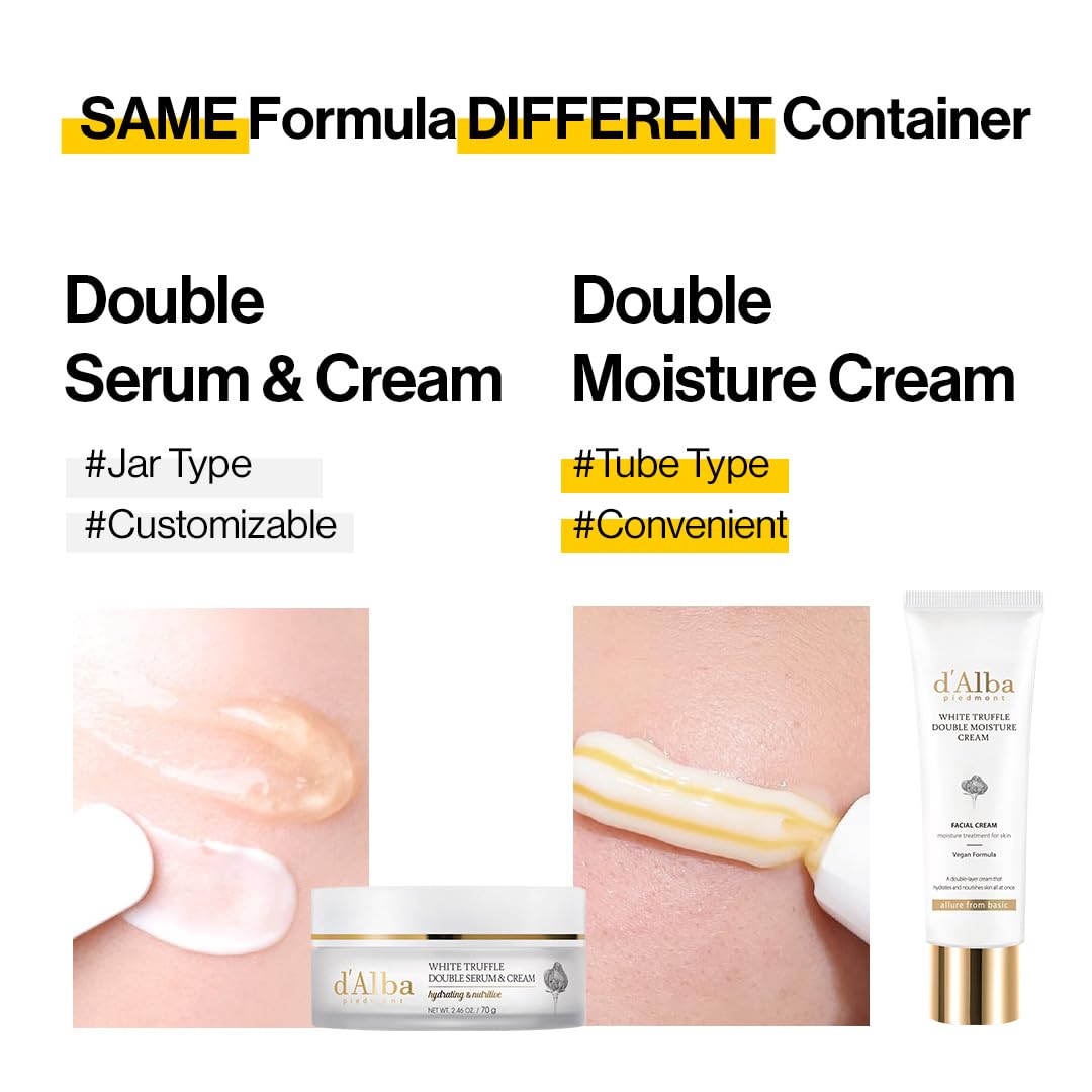 d’Alba Italian White Truffle Double Serum & Cream (70g) - Lahab Beauty | لهب بيوتي