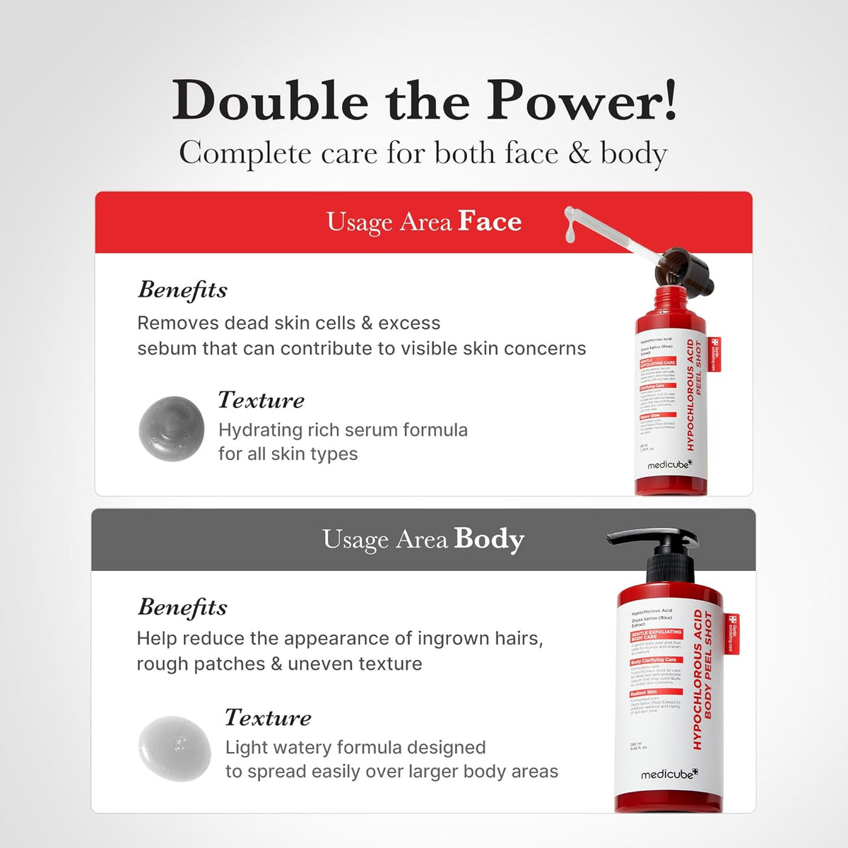Medicube Hypochlorous Acid Rice Peel Shot - 80ml - Lahab Beauty | لهب بيوتي