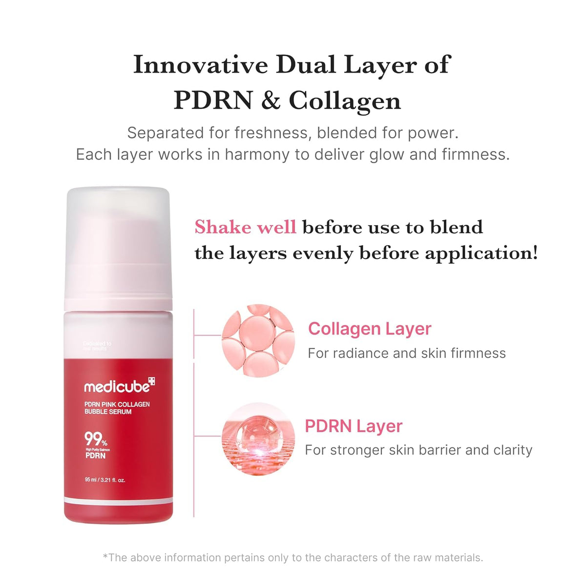 Medicube PDRN Pink Collagen Bubble Serum - 95ml - Lahab Beauty | لهب بيوتي