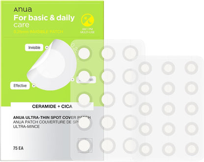 [ANUA] Ultra Thin Spot Cover Patch – Invisible Care for Blemishes | 75EA - Lahab Beauty | لهب بيوتي