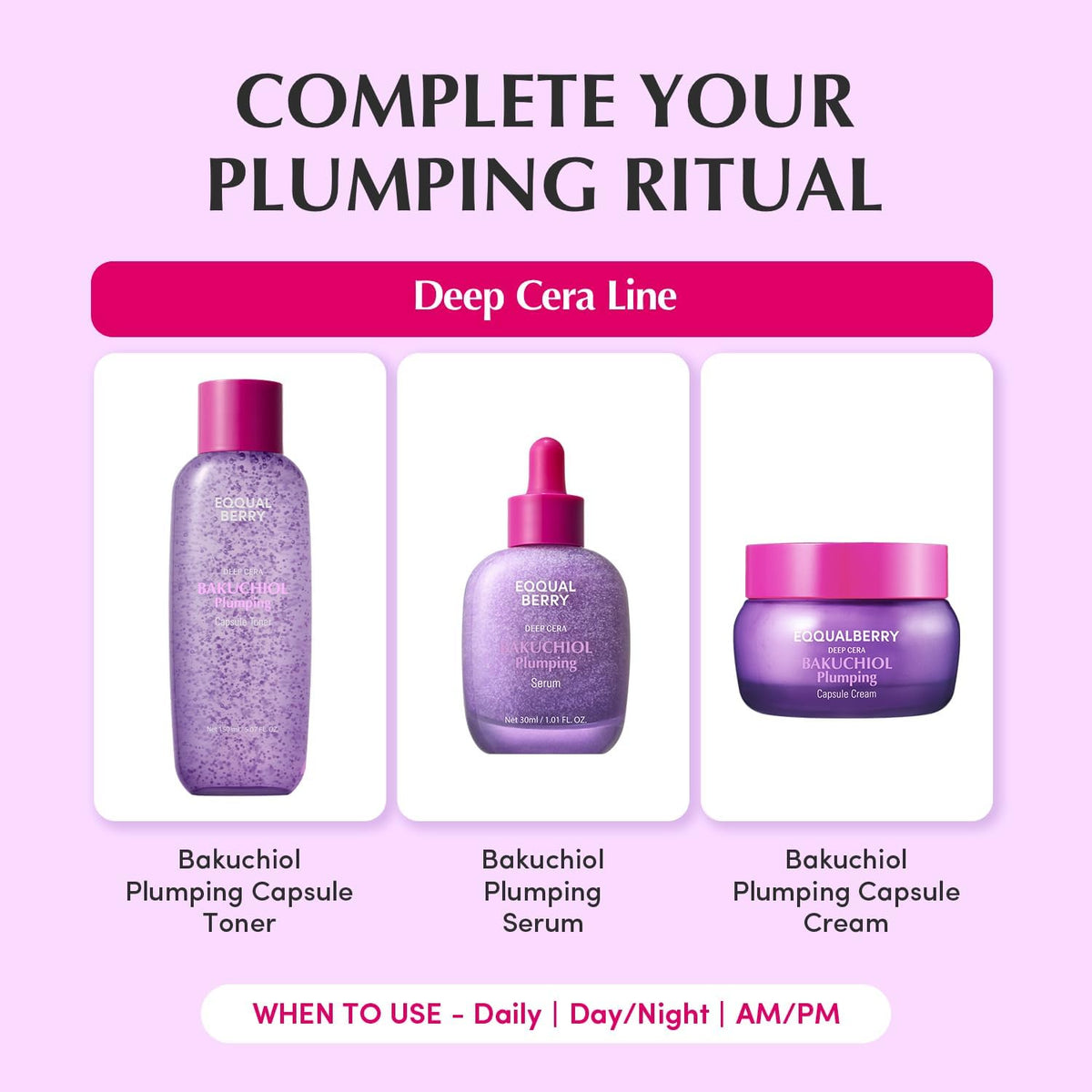 EQQUALBERRY Bakuchiol Plumping Capsule Toner 150ml - Lahab Beauty | لهب بيوتي