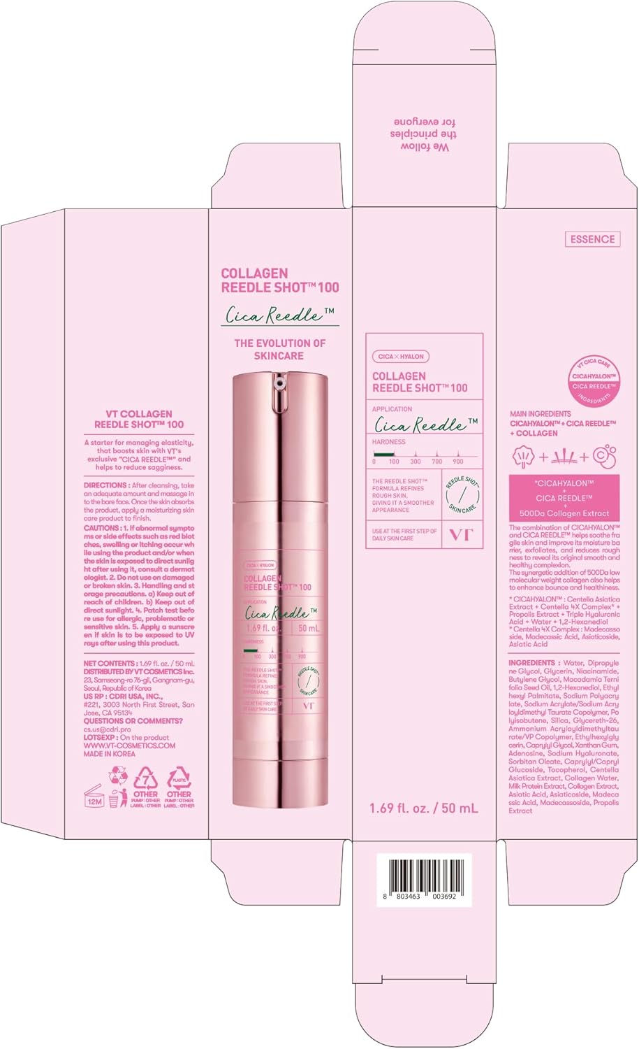[VT COSMETICS] Pink Reedle Shot 100 – 50 ml - Lahab Beauty | لهب بيوتي