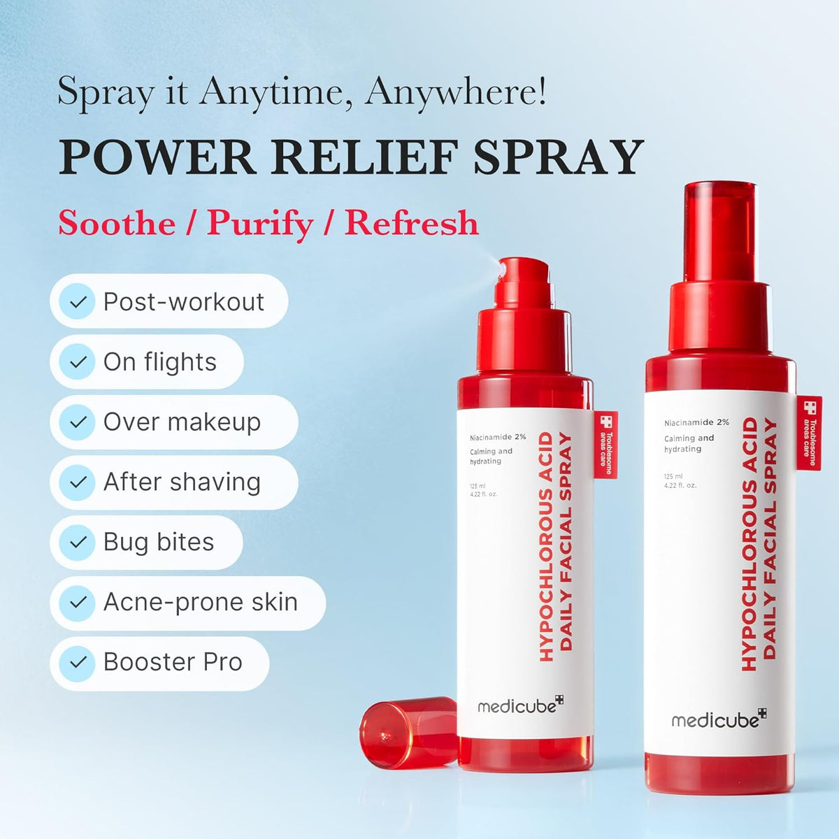 Medicube Swipe & Spray Red duo for Troubled Skin - Lahab Beauty | لهب بيوتي