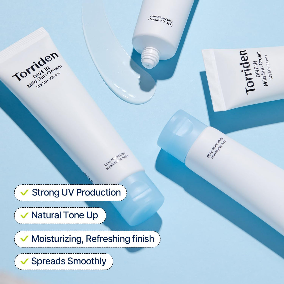 Torriden Dive-In Mild Suncream SPF50+ PA++++, 60ml - Lahab Beauty | لهب بيوتي