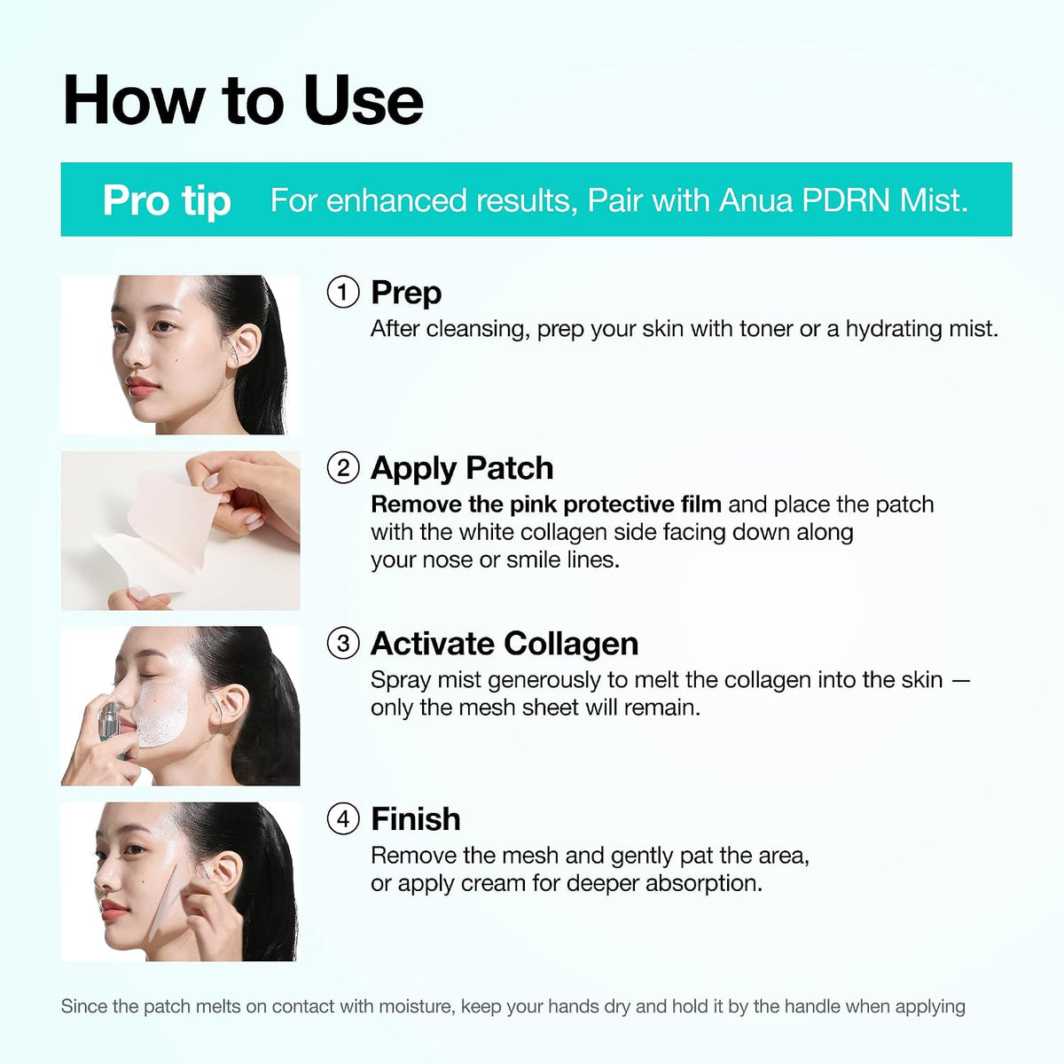 Anua PDRN Collagen Melting Patch For Glass Skin (4 Patches) - Lahab Beauty | لهب بيوتي