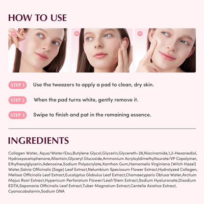 [Eqqualberry] Collagen Pore Tight Up Gel Toner Pads (60ea) - Lahab Beauty | لهب بيوتي