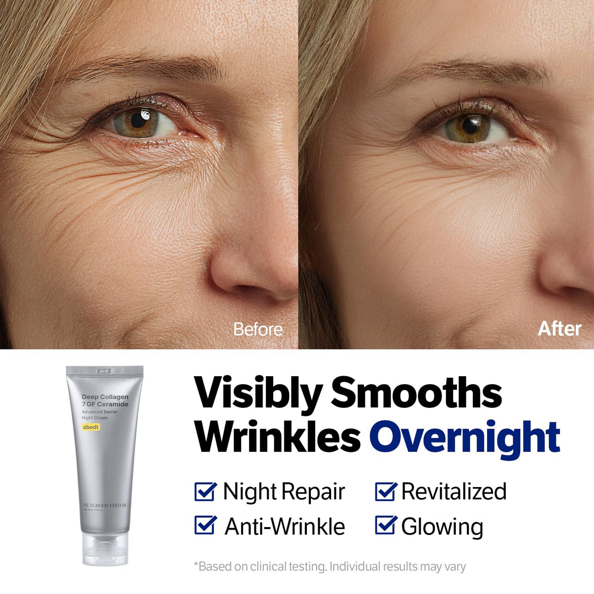 SUNGBOON EDITOR Deep Collagen 7GF Ceramide Advanced Barrier Night Cream 50ml - Lahab Beauty | لهب بيوتي