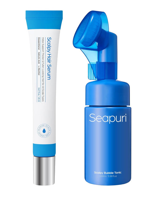 Seapuri Bubble Tonic & Triple Roller Scalpy Serum Duo - Lahab Beauty | لهب بيوتي