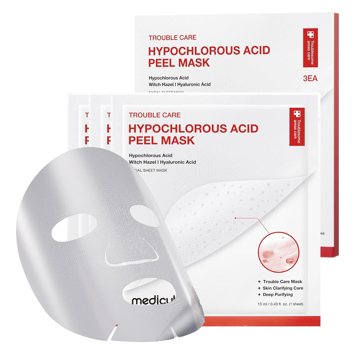 medicube Hypochlorous Acid Peel Mask (3EA) - Lahab Beauty | لهب بيوتي