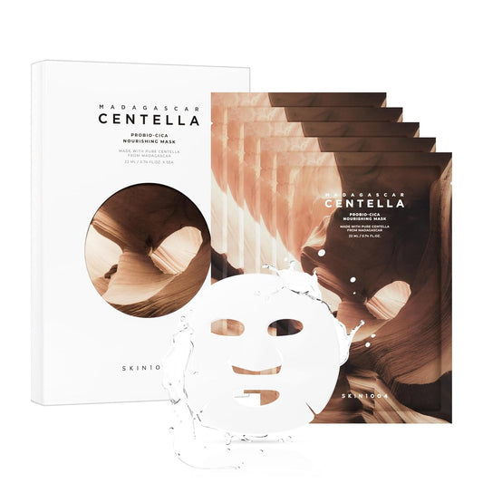 SKIN1004 Madagascar Centella Probio-Cica Nourishing Mask (5 Sheets) 🌿✨ - Lahab Beauty | لهب بيوتي