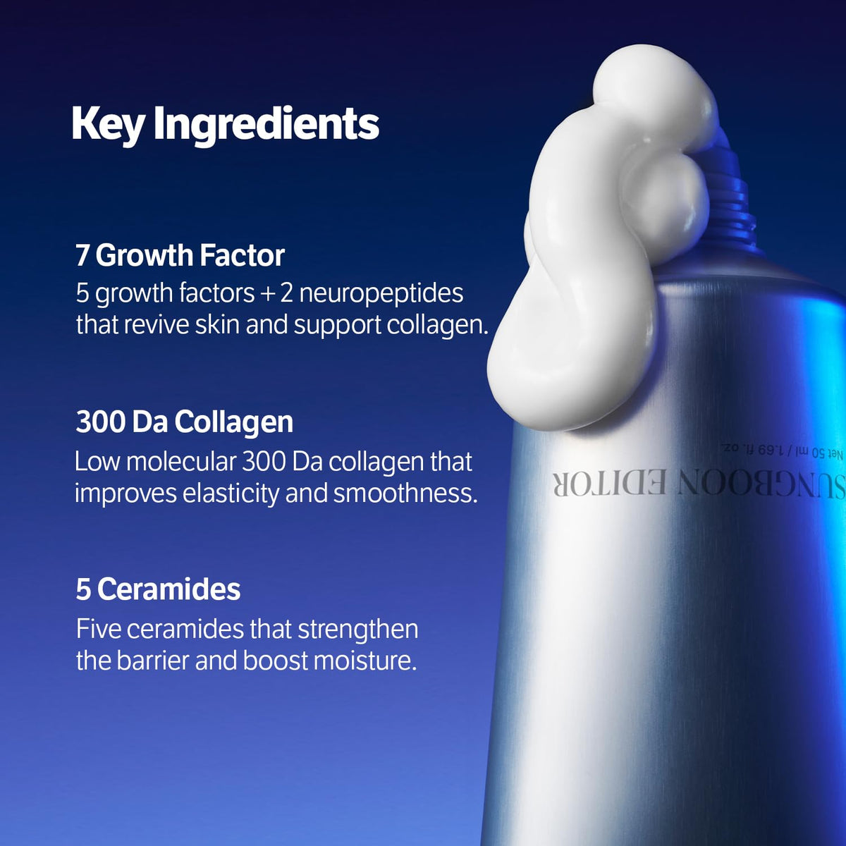 SUNGBOON EDITOR Deep Collagen 7GF Ceramide Advanced Barrier Night Cream 50ml - Lahab Beauty | لهب بيوتي