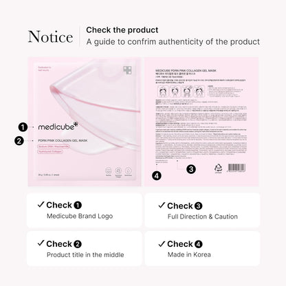 Medicube PDRN Pink Collagen Gel Mask (1ea) - Lahab Beauty | لهب بيوتي