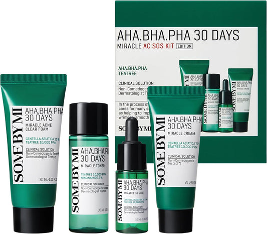 Some By Mi AHA BHA PHA 30Days Miracle AC SOS Kit - Lahab Beauty | لهب بيوتي
