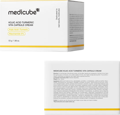 Medicube Kojic Acid Turmeric Vita Capsule Cream 53g - Lahab Beauty | لهب بيوتي