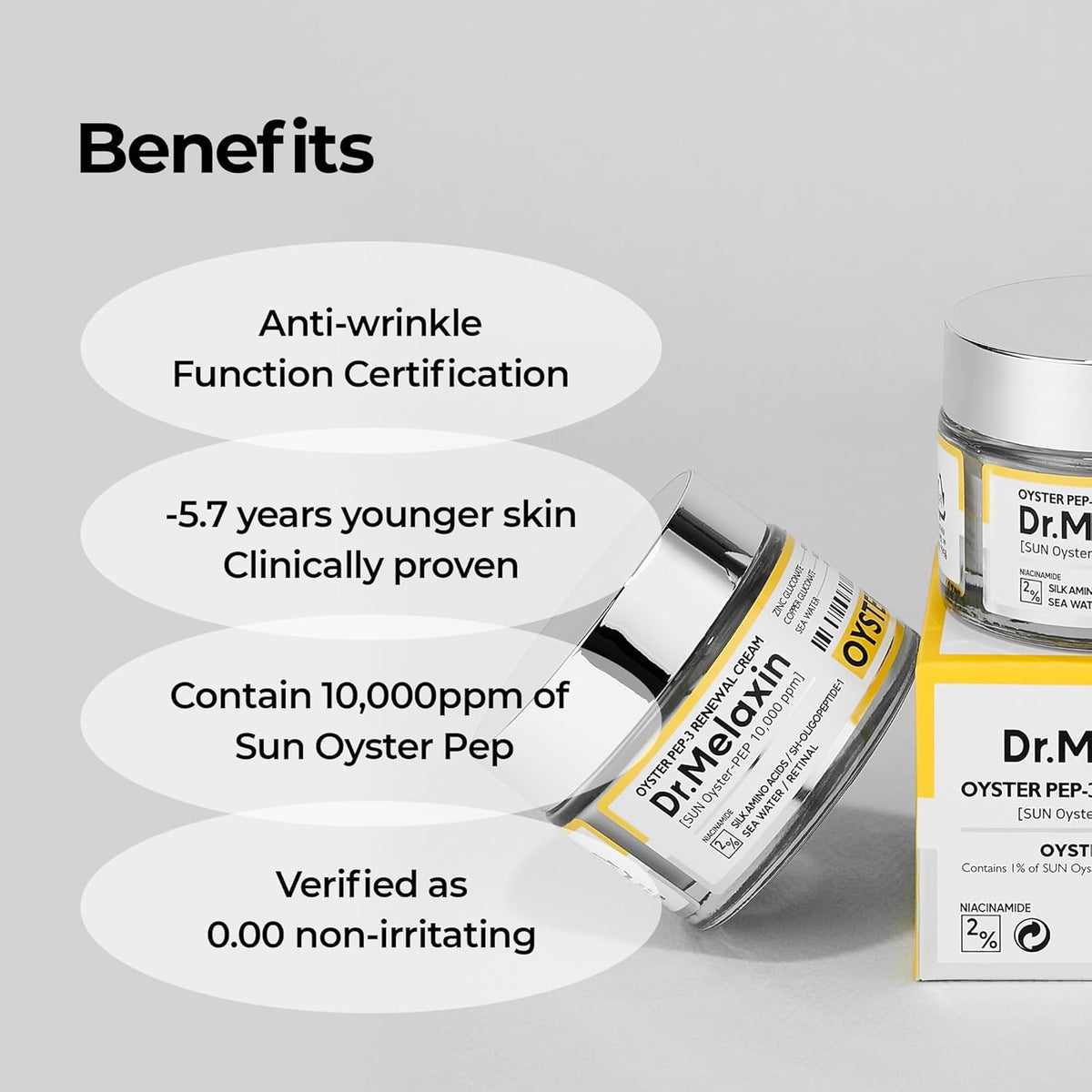 Dr.Melaxin Oyster Pep3 Renewal Cream – 50ml / 1.69 fl oz 🐚✨ - Lahab Beauty | لهب بيوتي