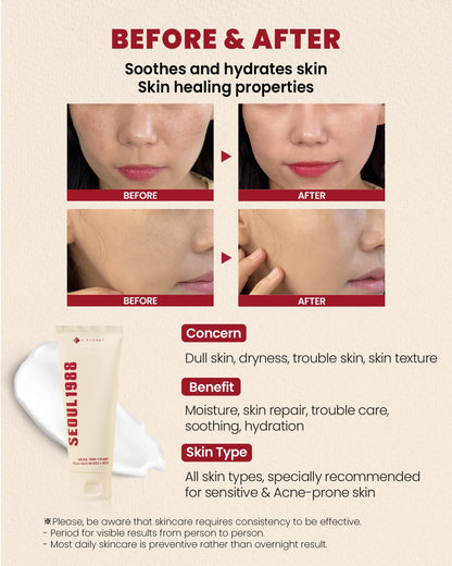 K-SECRET SEOUL 1988 Snail Mucin 93% Cream - Lahab Beauty | لهب بيوتي