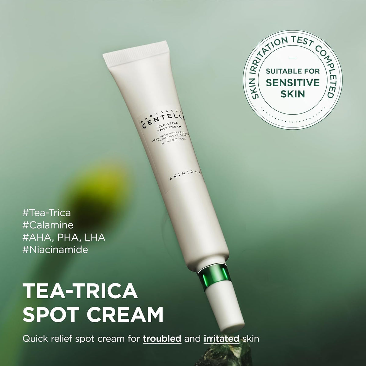 SKIN1004 Tea-Trica Spot Cream (20ml / 0.68 fl oz) 🌿✨ - Lahab Beauty | لهب بيوتي