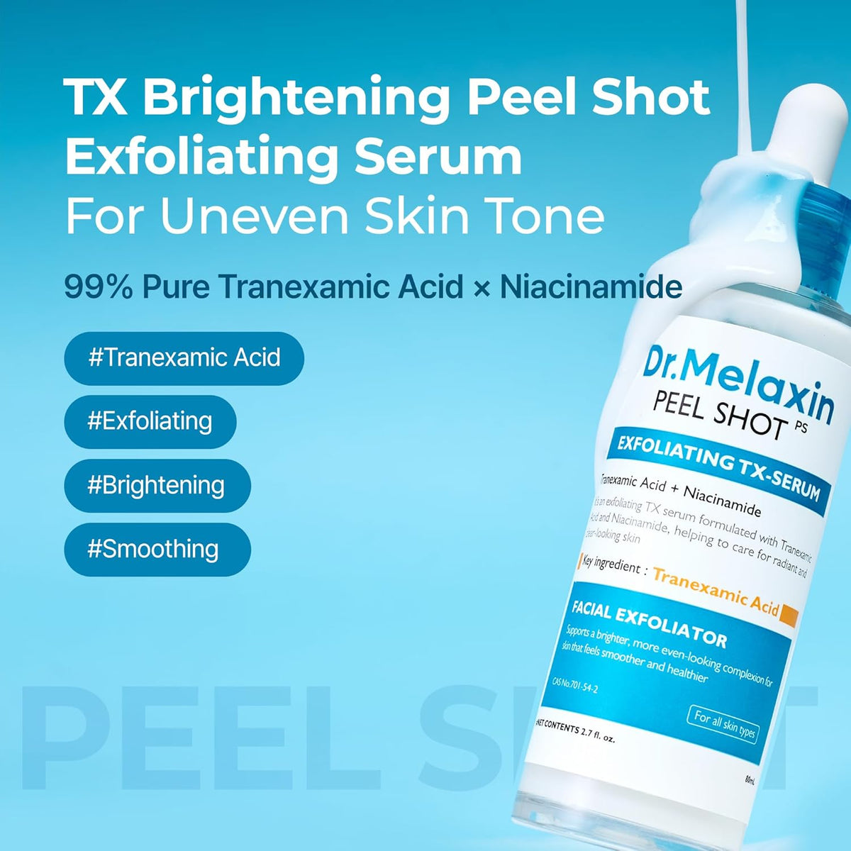 Dr.Melaxin TX Peel Shot Exfoliating Serum – 80ml ✨💧 - Lahab Beauty | لهب بيوتي
