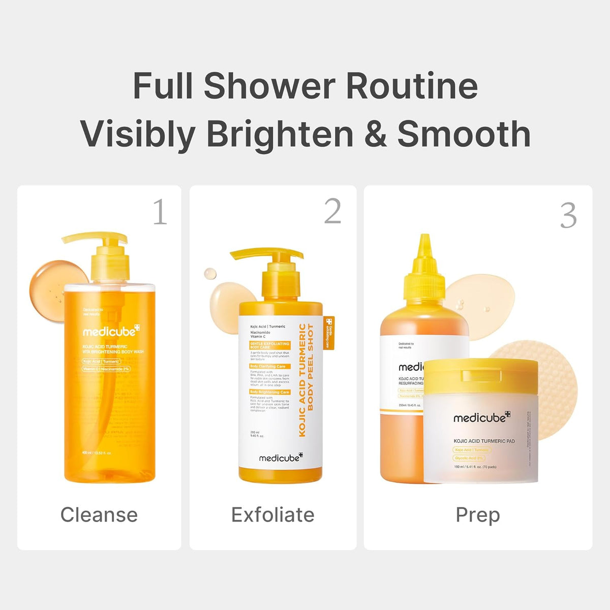 Medicube Kojic Acid Body Wash & Prep Duo - Lahab Beauty | لهب بيوتي
