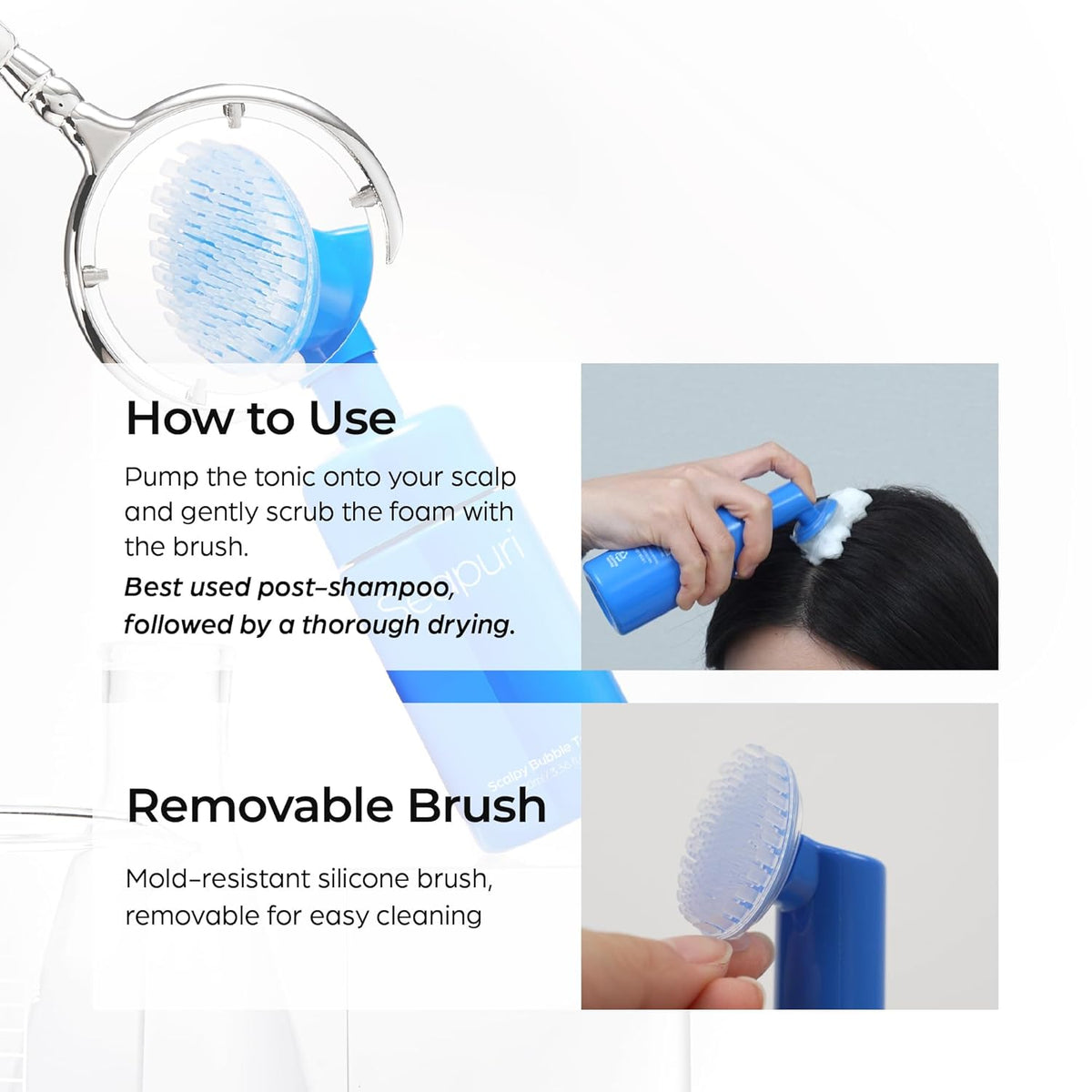Seapuri Bubble Tonic & Triple Roller Scalpy Serum Duo - Lahab Beauty | لهب بيوتي