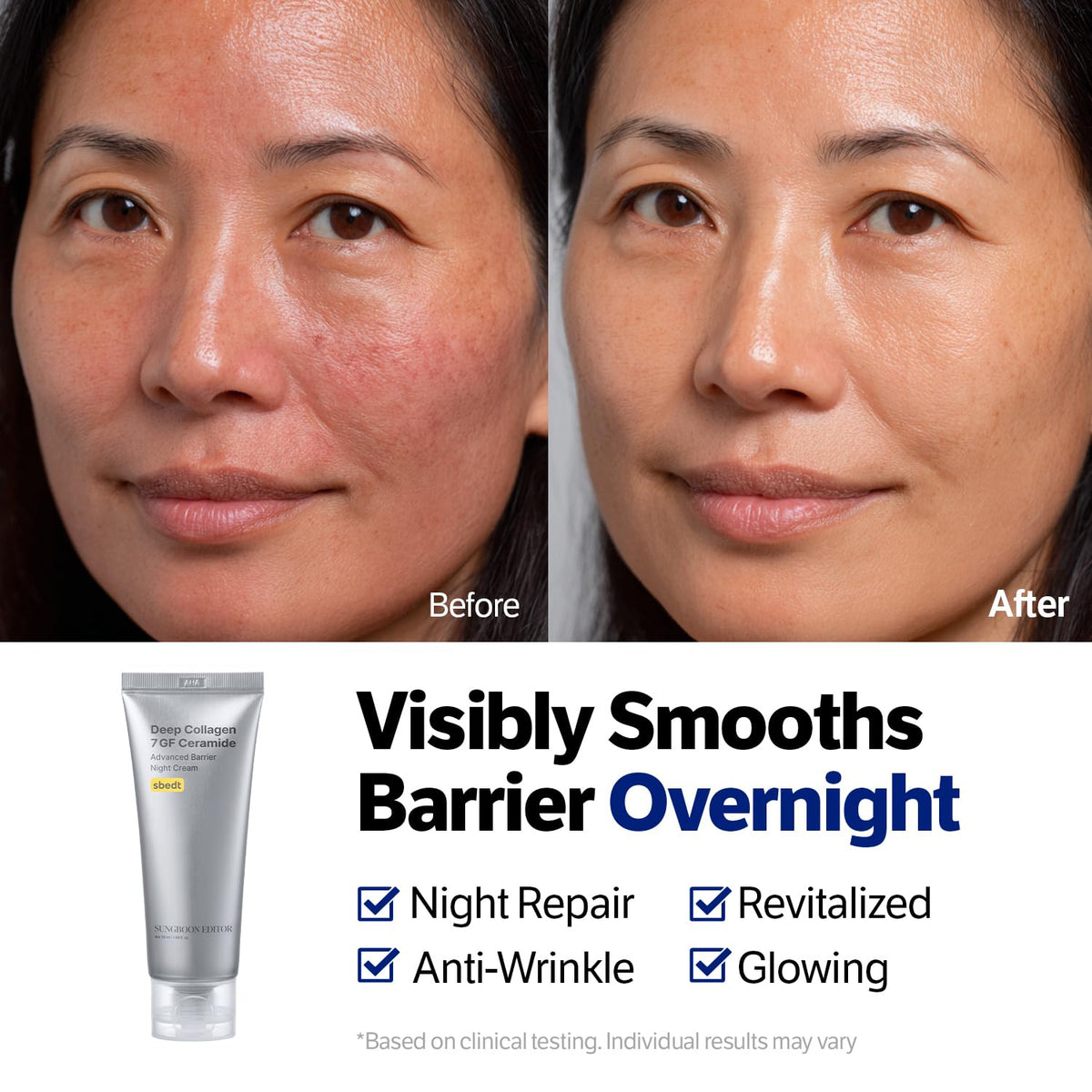 SUNGBOON EDITOR Deep Collagen 7GF Ceramide Advanced Barrier Night Cream 50ml - Lahab Beauty | لهب بيوتي
