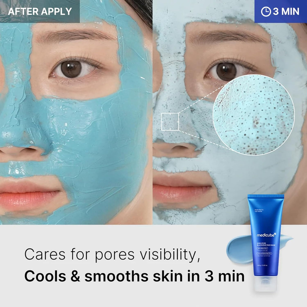 Medicube Zero Pore Blackhead Mud Facial Mask - Lahab Beauty | لهب بيوتي