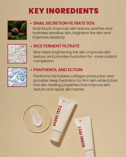 K-SECRET SEOUL 1988 Snail Mucin 93% Cream - Lahab Beauty | لهب بيوتي