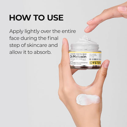 Dr.Melaxin Oyster Pep3 Renewal Cream – 50ml / 1.69 fl oz 🐚✨ - Lahab Beauty | لهب بيوتي