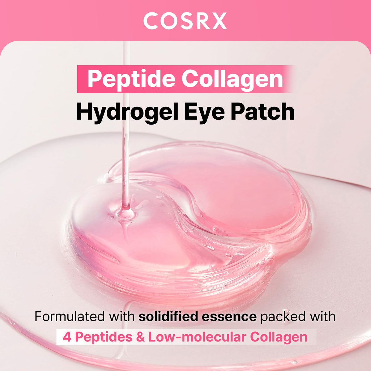 COSRX Collagen Gel Eye Patches 60pcs – PDRN / Peptide / Snail Mucin - Lahab Beauty | لهب بيوتي