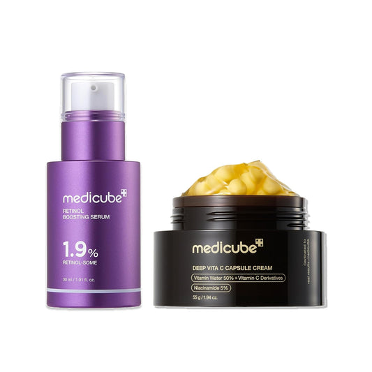 MEDICUBE Retinol & Vitamin C Radiance Duo - Lahab Beauty | لهب بيوتي