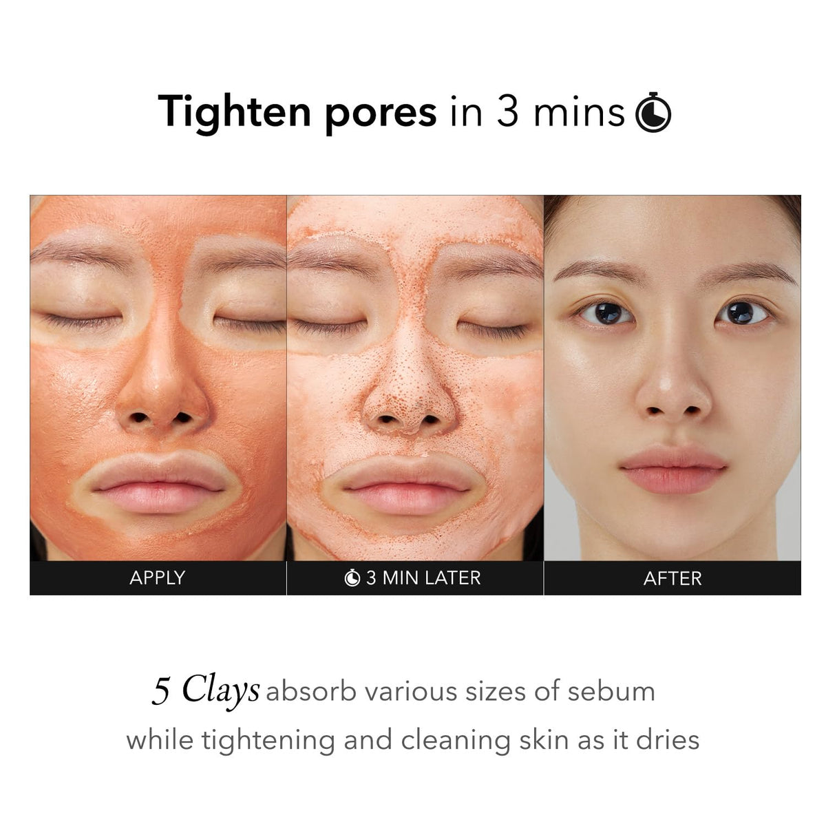 APRILSKIN Carrotene IPMP 3-Min Quick Dry Pore Caring Clay Mask – 100g / 3.52 oz 🧊✨ - Lahab Beauty | لهب بيوتي
