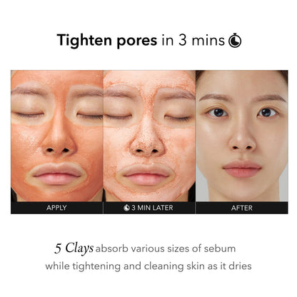 APRILSKIN Carrotene IPMP 3-Min Quick Dry Pore Caring Clay Mask – 100g / 3.52 oz 🧊✨ - Lahab Beauty | لهب بيوتي
