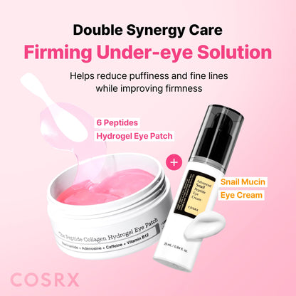 COSRX Collagen Gel Eye Patches 60pcs – PDRN / Peptide / Snail Mucin - Lahab Beauty | لهب بيوتي