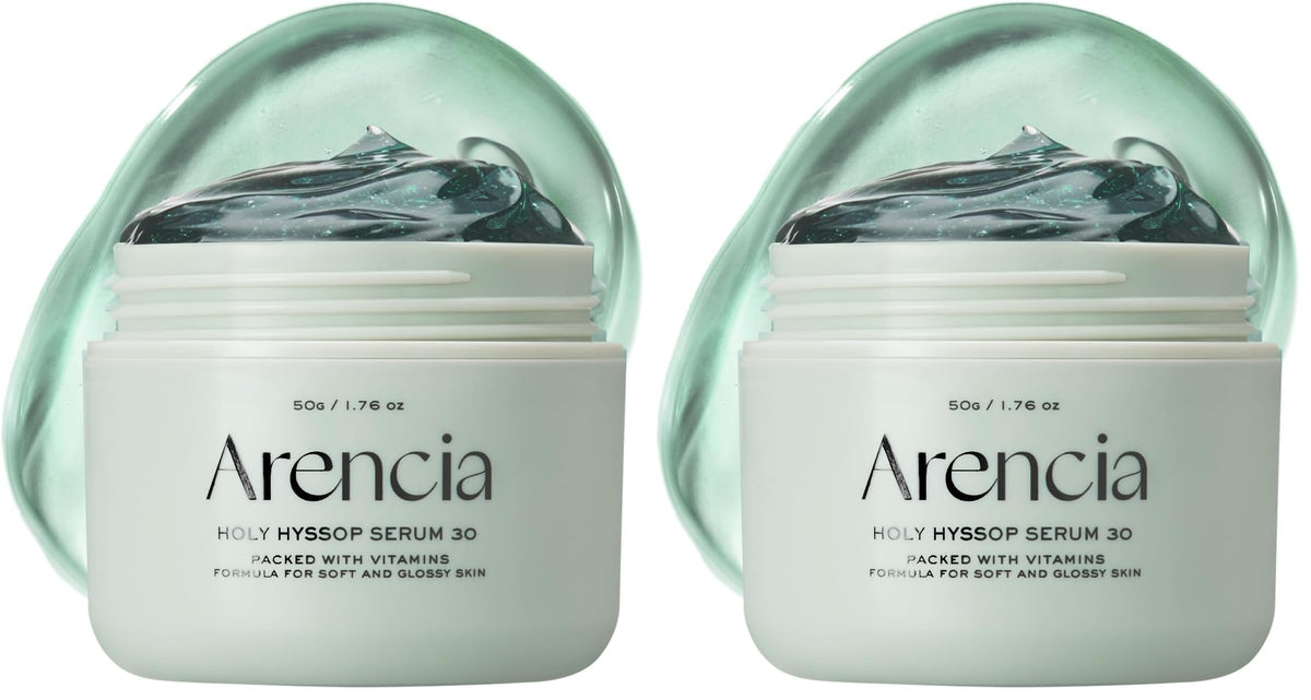 Arencia Glow Hyssop Overnight Face Mask Serum (Pack of 2) 🌙✨ - Lahab Beauty | لهب بيوتي