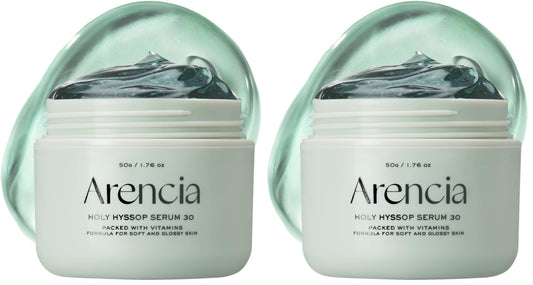 Arencia Glow Hyssop Overnight Face Mask Serum (Pack of 2) 🌙✨ - Lahab Beauty | لهب بيوتي