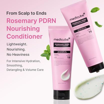 Medicube Rosemary PDRN Purify & Nourish Shampoo & Conditioner Set 🌿✨ - Lahab Beauty | لهب بيوتي