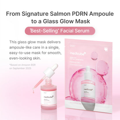 Medicube PDRN Pink Peptide Ampoule Mask 6EA - Lahab Beauty | لهب بيوتي