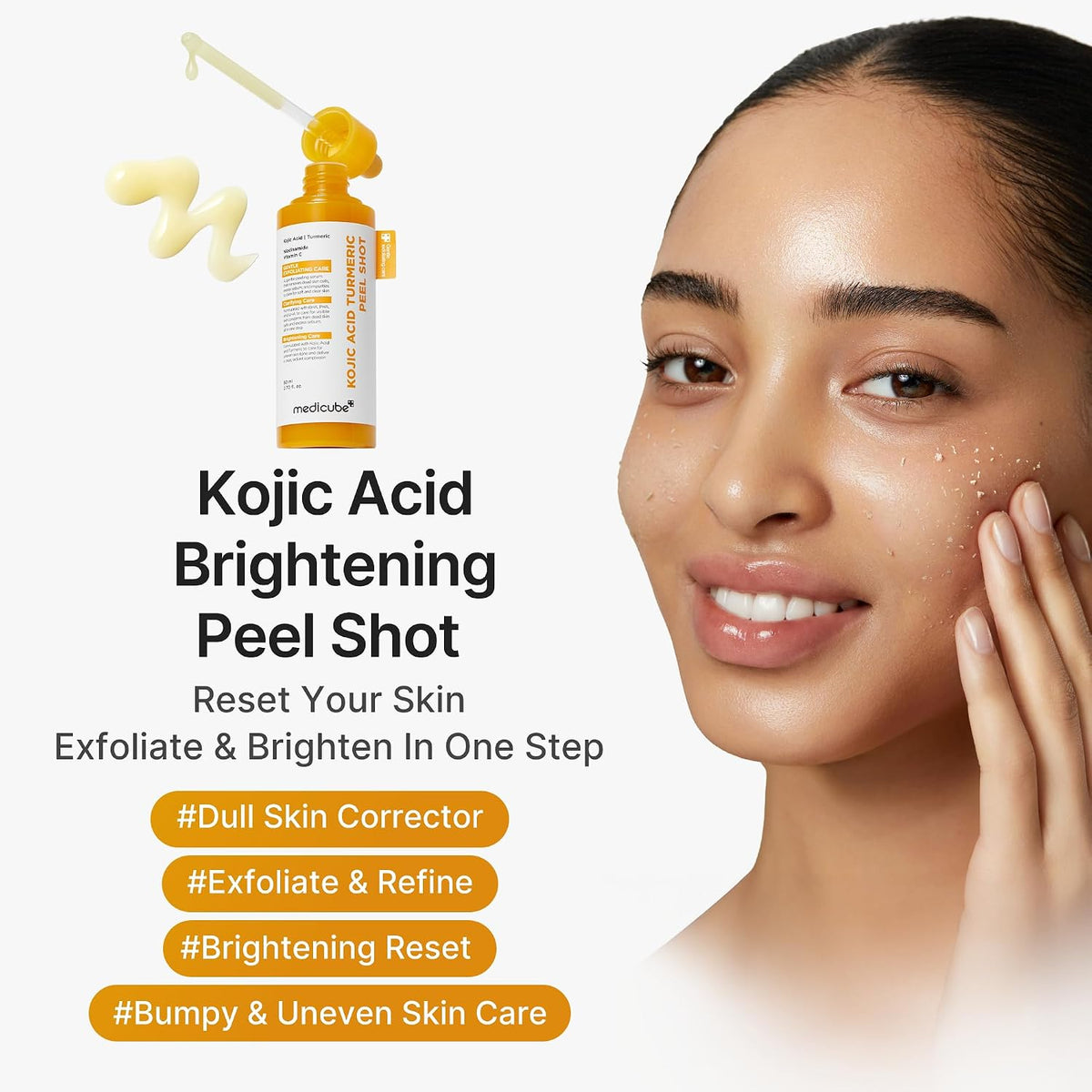 Medicube Kojic Acid Turmeric Peel Shot 80ml - Lahab Beauty | لهب بيوتي